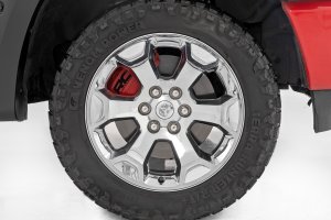 Ram 1500 Caliper Covers - Front + Rear - Rough Country - Red - '19-'23 Ram 1500 Caliper Covers - Front + Rear - Rough Country - Red - '19-'23